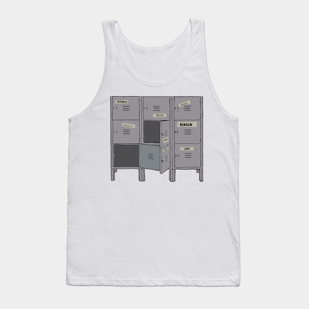 SVU Locker Room - Benson, stabler, tutuola, rollins, carisi, munch, stabler, lake, jeffries Tank Top by tziggles